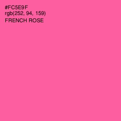 #FC5E9F - French Rose Color Image